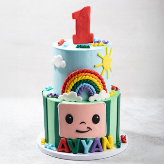 Cocomelon 5 Cake