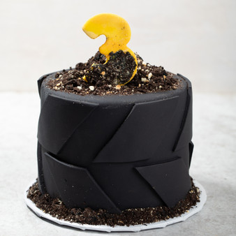 Monster Jam Tire Cake