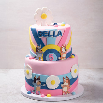 Bluey Daisy Cake
