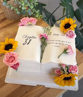 Garden Book Cake
