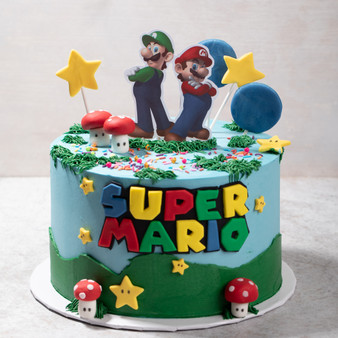 Super Mario Mushroom Cake