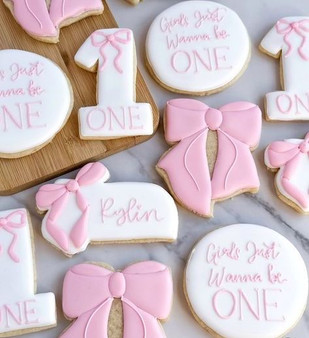 Girly Bow Cookies