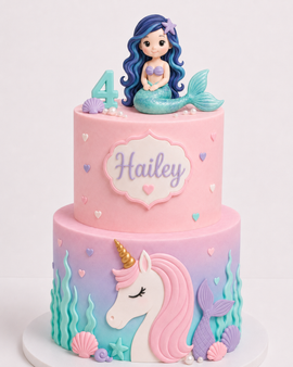 Mermaid Unicorn Cake