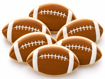 Football Ball Cookies