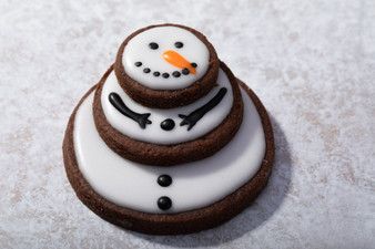 Snowman Cookie Stack