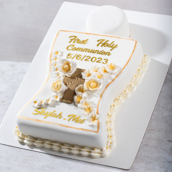First Communion Sheet Cake