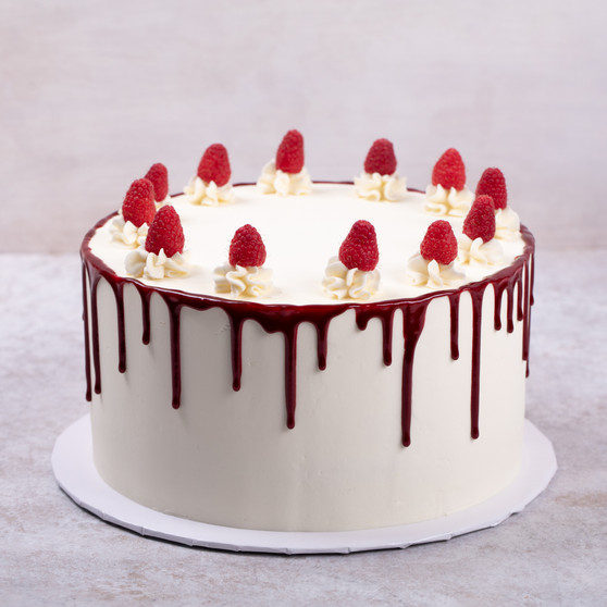 Raspberry Drip Cake
