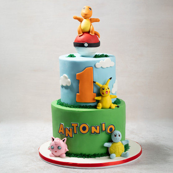 Pokemon Garden Cake