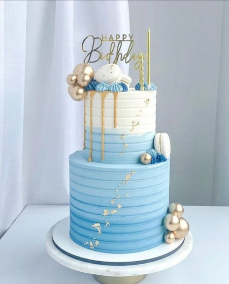 Elegant Ribbed Cake