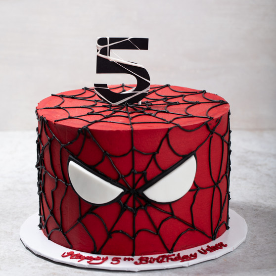 Spiderman Web Cake