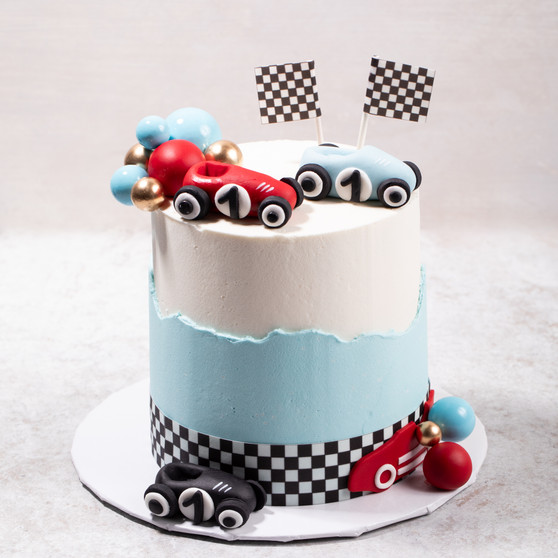Vintage Racer Track Cake