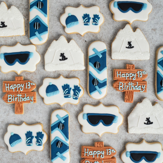 Snowboarding Cookies