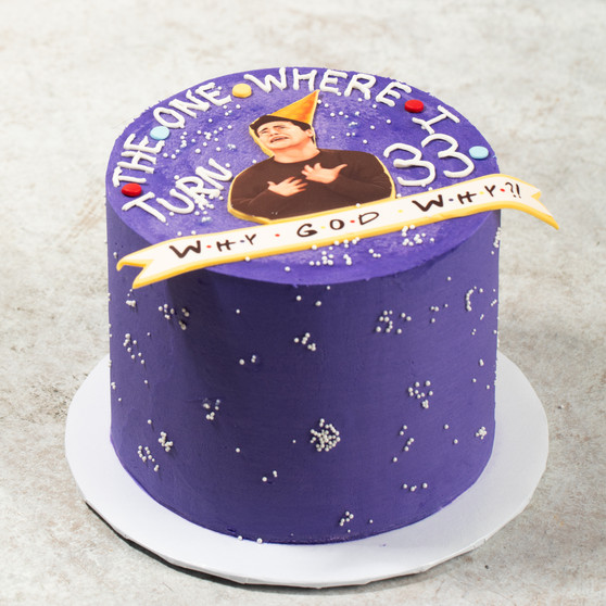 Friends Why God Why Cake
