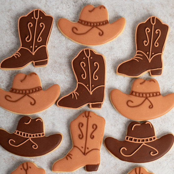 Cowboy Boots N Hats Cookies