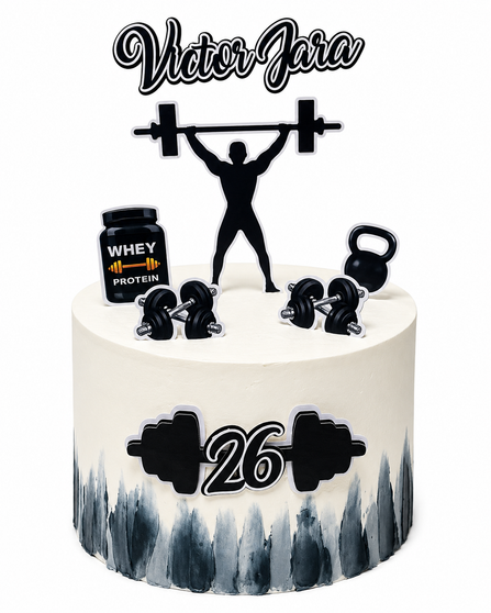 Gym Cutout Cake