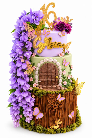 Enchanted Garden Cake