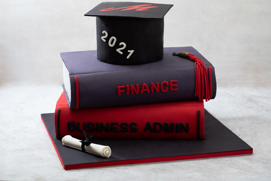 Books Graduation Cake
