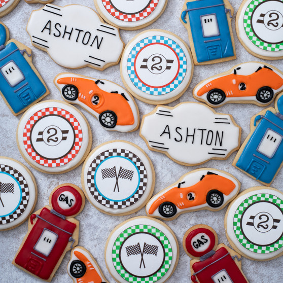 Vintage Sports Car Cookies