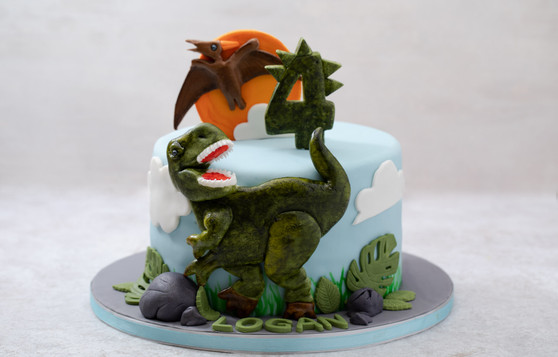 Dinosaur Theme Cake
