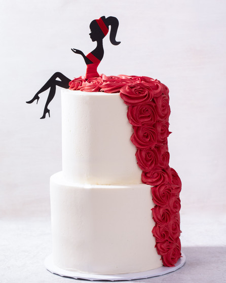 Silhouette Dress Cake