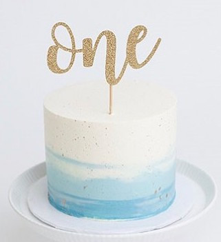 Watercolor Smash Cake