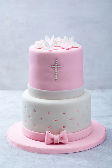 First Communion Simple Cake