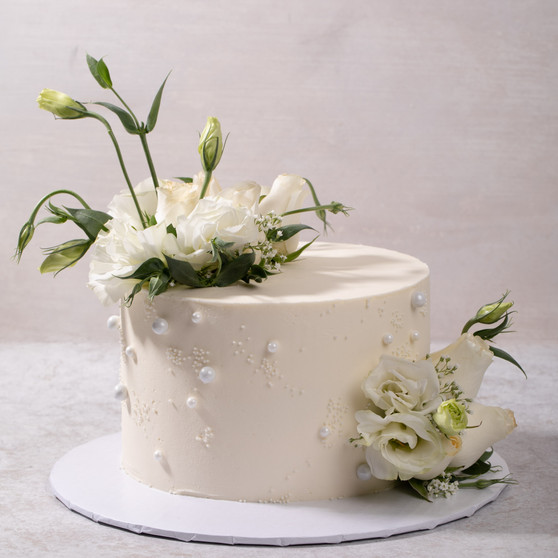 Floral First Communion Cake