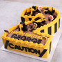 Construction Number Cake