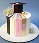 Classy Books Graduation Cake