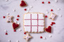Lovers Tic-Tac-Toe Cookie