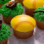 Softball Cupcakes