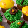 Softball Cupcakes