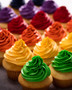Multicolor Cupcakes