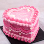 Victorian Icing Heart Cake