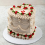 Victorian Icing Heart Cake