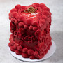 Victorian Icing Heart Cake
