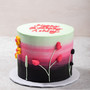 Ombre Garden Cake