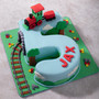 Train Number Cake