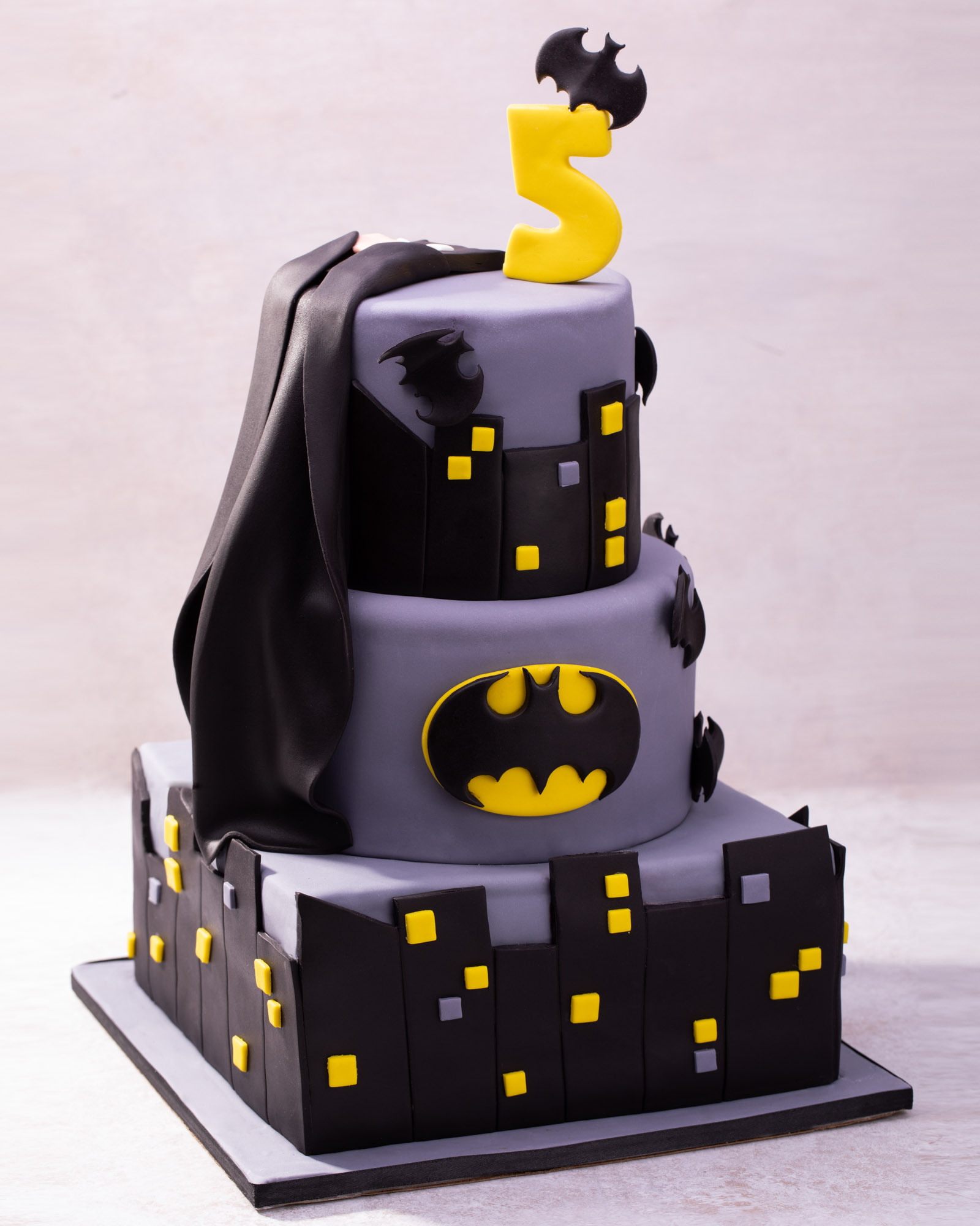 Simple Batman Cake | Lil' Miss Cakes
