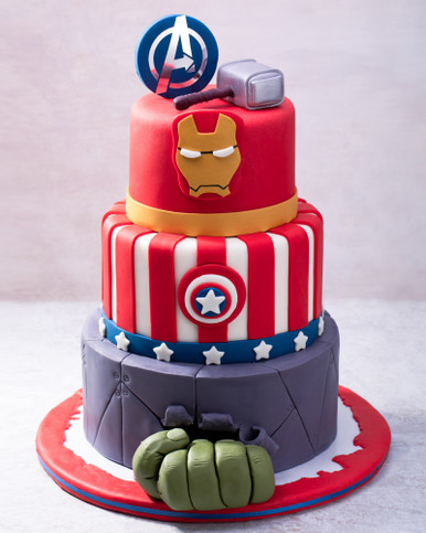 Guruh® Avenger Paper Cake Topper - Exciting Cake Decoration for Heroic  Celebrations (5 Pieces) : Amazon.in: Toys & Games