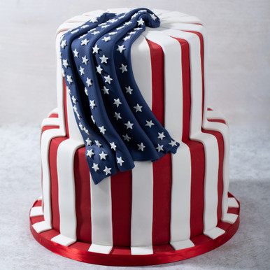 USA Flag Cake