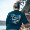 Bigger Than Football Crewneck Green Sweater - Adult