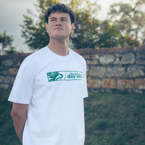Devil From Day One White T-Shirt - Adult