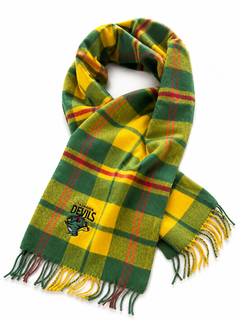 Tasmania Devils Tartan Scarf