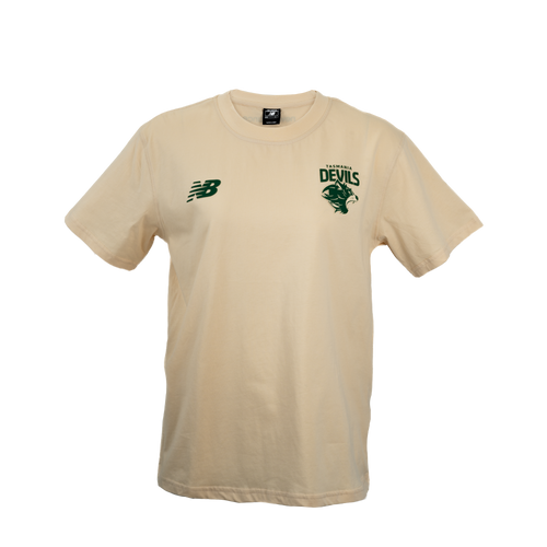 Tasmania Womens Box Tee - Cream