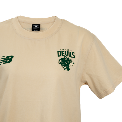 Tasmania Womens Box Tee - Cream