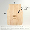Mason Jar Shaped Cutting Board, Maple, Small, 12" x 9" x ¾"