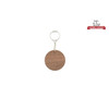 Round Keychain, Walnut, 2" x 2" x 0.125"