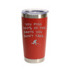 'You Miss 100% Of The Shots You Don't Take', Stainless Steel Tumbler, 20 Oz., Choose Your Color, Made4You