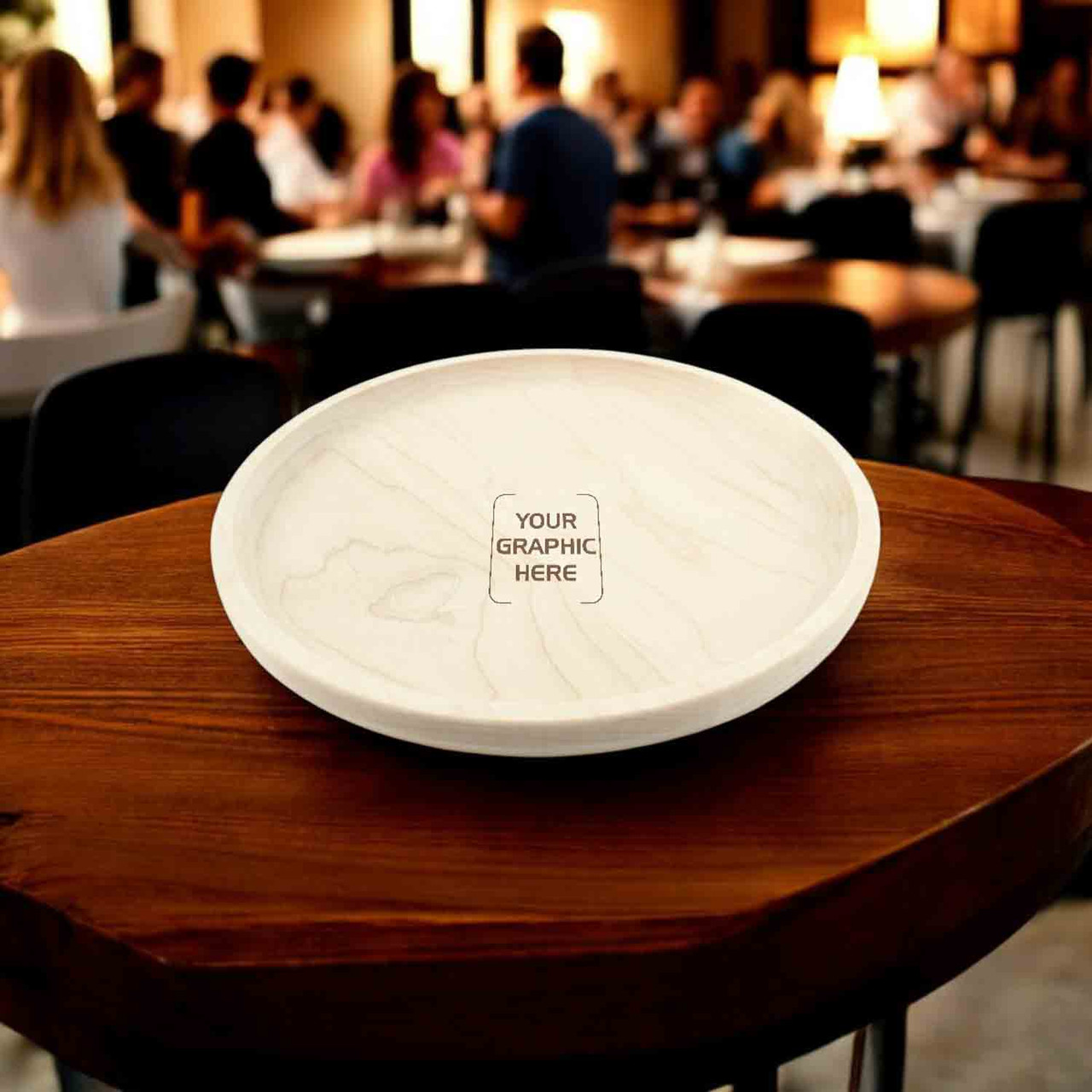 Round Tray, Maple, Small, 11" x ¾”